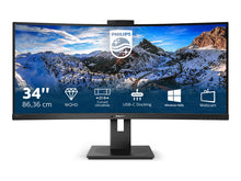 Load image into Gallery viewer, Philips P-Line 346P1CRH/00 34" QHD Ultrawide Curved USB-C Monitor with Webcam