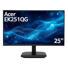 Load image into Gallery viewer, Acer EK1 EK251QG UM.KE1EE.G02 24.5IN Full HD 1920x1080, IPS, 120Hz 1Ms, ZeroFrame, VGA, HDMI Monitor