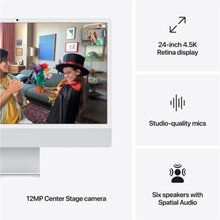 Load image into Gallery viewer, Apple iMac AIO MWUC3B/A M4 16GB 256GB SSD 23.5IN MacOS Sequoia Silver