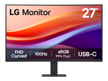 Load image into Gallery viewer, LG 27U421A 27" VA Full HD 100Hz USB-C Curved Monitor