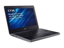 Load image into Gallery viewer, Acer Chromebook 511 C736-TCO NX.KD8EK.002 Intel N100 4GB 64GB 11.6IN ChromeOS Black