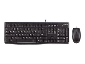 Logitech Desktop 920-002552 MK120 keyboard Mouse included USB QWERTY English Black