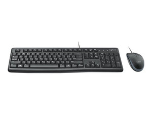 Logitech Desktop 920-002552 MK120 keyboard Mouse included USB QWERTY English Black