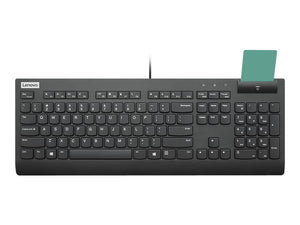 Lenovo 4Y41B69364 keyboard Office USB Belgian, UK English Black
