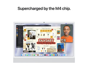 Apple iMac AIO MWUU3B/A M4 16GB 256GB SSD 24IN MacOS Silver