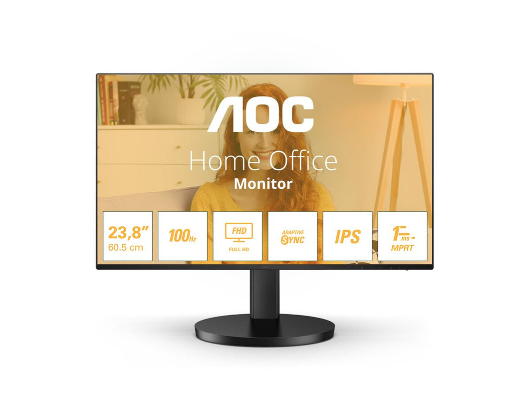 AOC 24B3HA2 60.5 cm 23.8IN 1920 x 1080 pixels Full HD LED Black