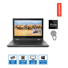 Load image into Gallery viewer, Lenovo WinBook 300e 82GKS00000 AMD 3015E 4GB 64GB 11.6Touch Win 10 Pro

