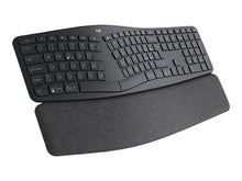 Load image into Gallery viewer, Logitech Ergo K860 for Business keyboard RF Wireless + Bluetooth UK International Graphite
