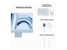 Load image into Gallery viewer, Apple iMac Apple MQRR3B/A M 59.7 cm (23.5&#39;) 4480 x 2520 pixels 8 GB 512 GB SSD All-in-One PC macOS Sonoma Wi-Fi 6E (802.11ax) Blue
