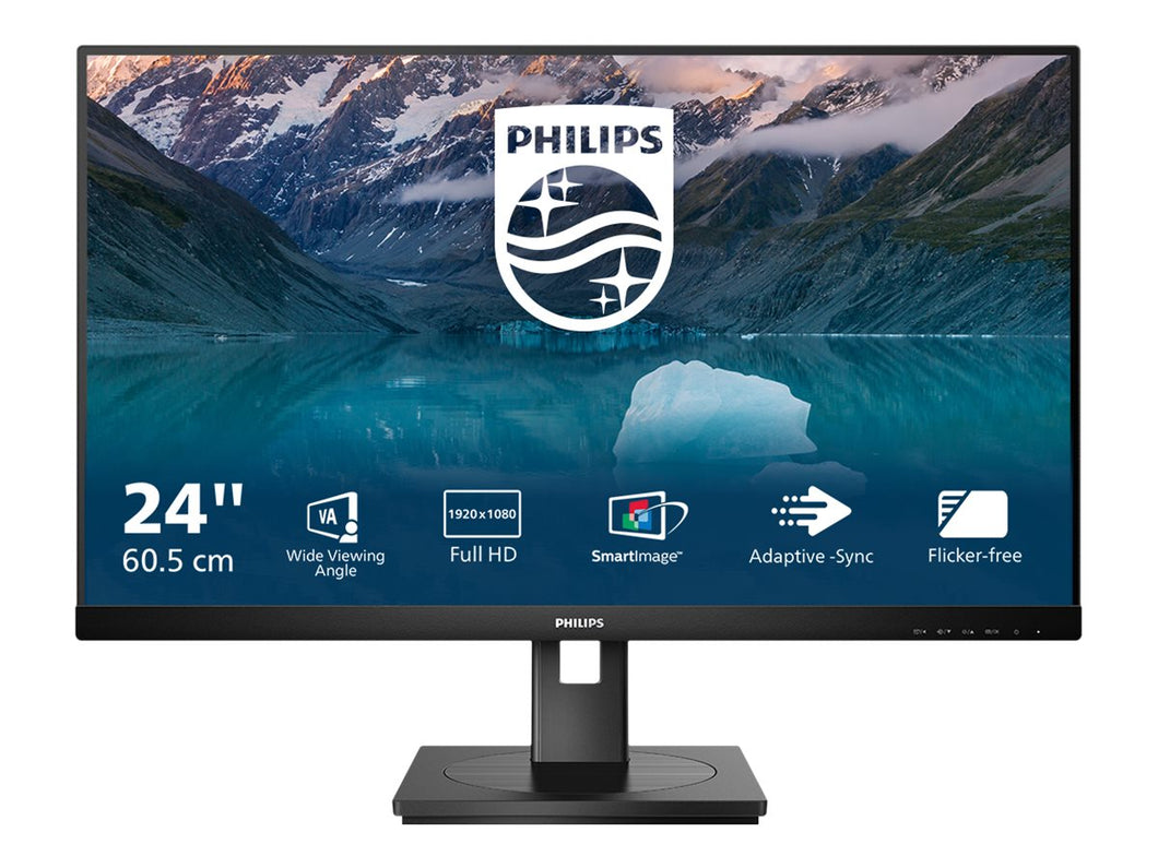 Philips S Line 242S9JML/00 LED display 61 cm 24IN 1920 x 1080 pixels Full HD LCD Black