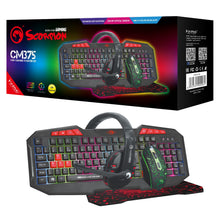 Load image into Gallery viewer, Marvo Scorpion CM375-UK 4-in-1 Gaming Starter Kit
