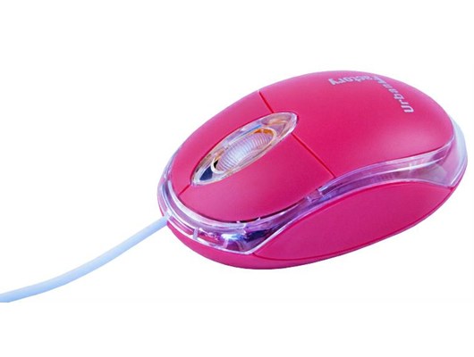 Urban Factory Cristal Mouse Optical USB 2.0, 800dpi, Internal Light, Red BDM05UF