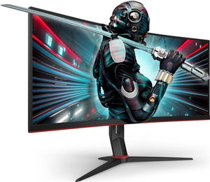 AOC CU34G2X/BK 34" UWQHD FREESYNC 144HZ CURVED GAMING MONITOR