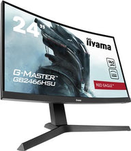 Load image into Gallery viewer, IIYAMA G-MASTER RED EAGLE GB2466HSU-B1 24&quot; 165HZ FREESYNC PREMIUM CURVED GAMING MONITOR
