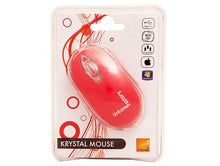 Load image into Gallery viewer, Urban Factory Cristal Mouse Optical USB 2.0, 800dpi, Internal Light, Red BDM05UF
